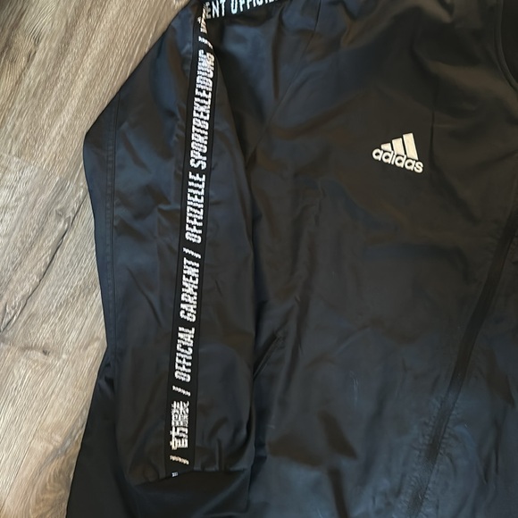Rare Black Adidas Vetements Anthem Bomber Jacket FTBL Nylon Glanz DP2681 XXL - Picture 5 of 6